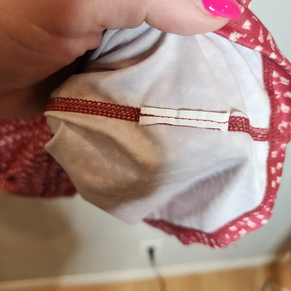 Prana Elixir Racerback Dress Crushed Cran Sumatra Pink Red Built In Bra Medium - Picture 12 of 16